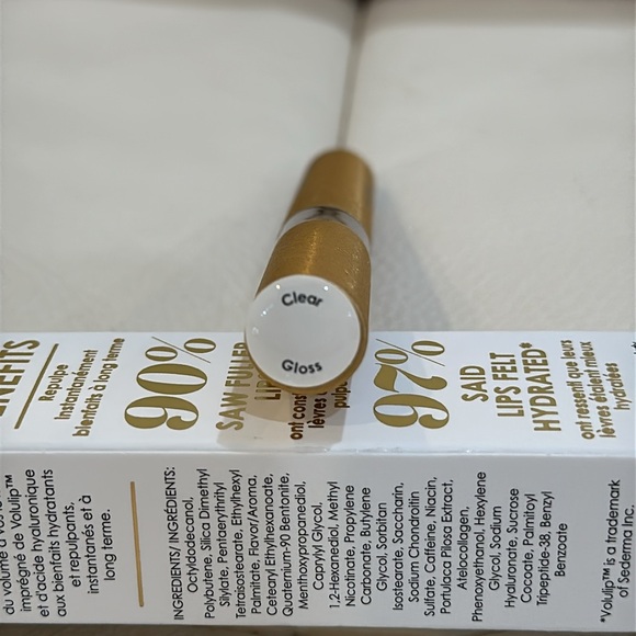 NIB Grande Lips Hydrating Lip Plumper 2.4 Ml 0.08 Oz Barely There Gloss - Picture 4 of 6